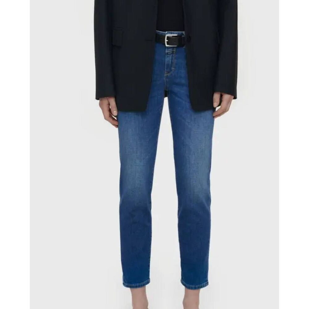 Closed Jeans Women's 26 Blue Skinny Baker Stretch Organic Cotton Low Rise